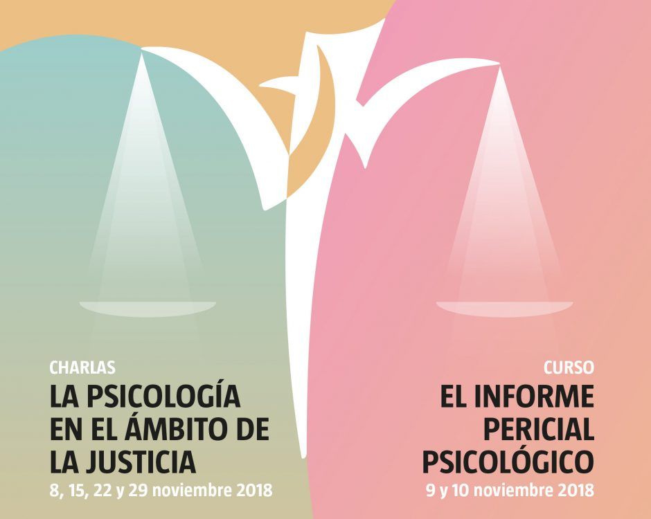 Cartel formación Psicología y Justicia